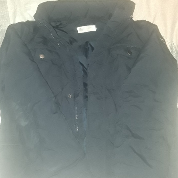 Boys navy coat - Picture 2 of 5
